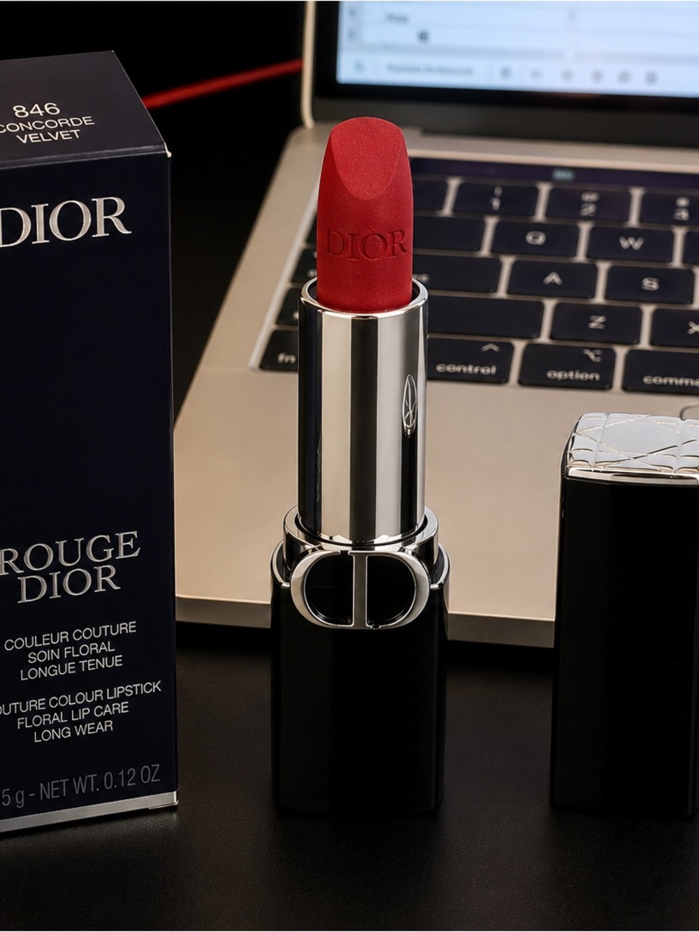 Dior Rouge Lipstick - Concorde Velvet 846 (Red)